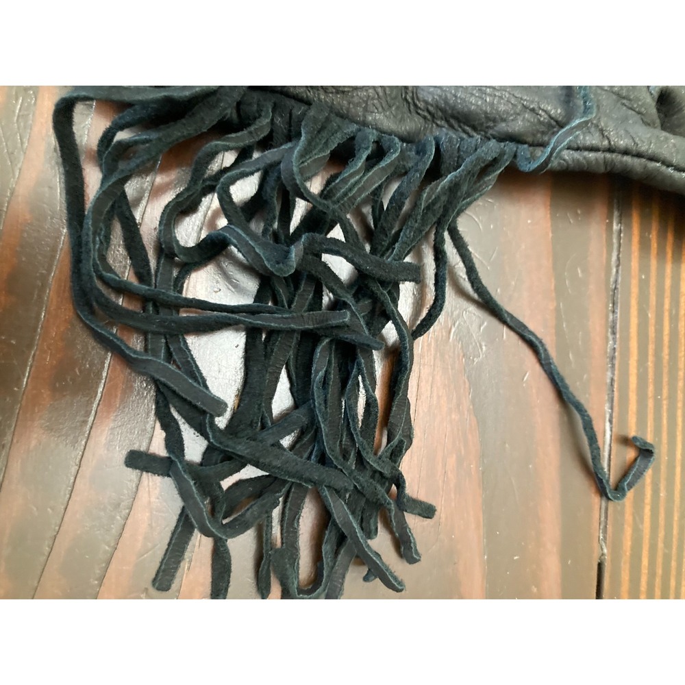 Geier Glove Co Black Gloves Size XS - Made in USA - Fringes - Leather - Picture 5 of 6